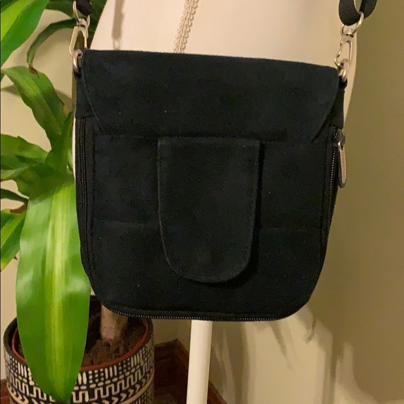 Suede crossbody travel bag - Picture 5 of 10